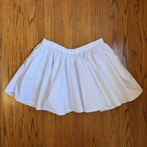 Free People Optic White Gaia Pocket Skirt Size L Boho Mini Skirt Fall Outfit